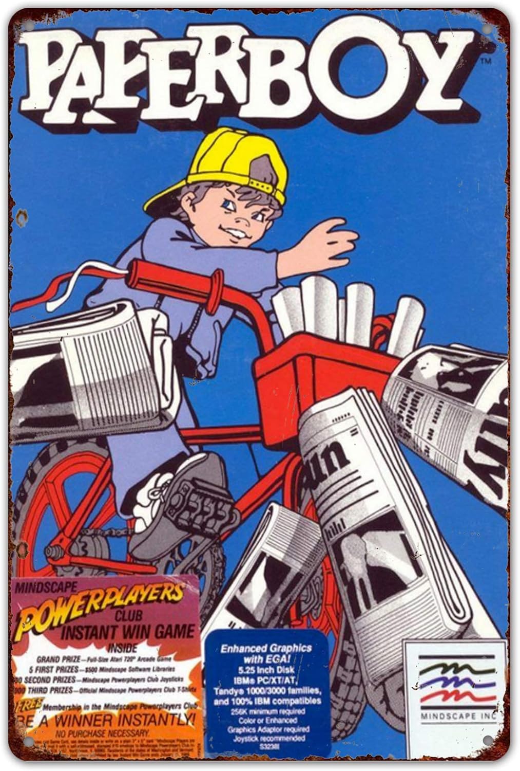 Arcade X - Insegna in latta 8