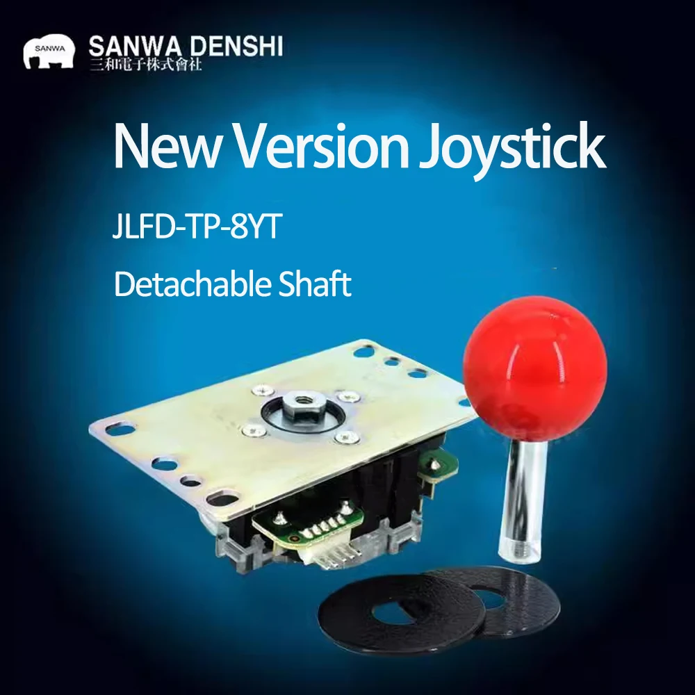 Arcade Vibes - Joystick SANWA originale giapponese, JLFD-TP-8YT, albero