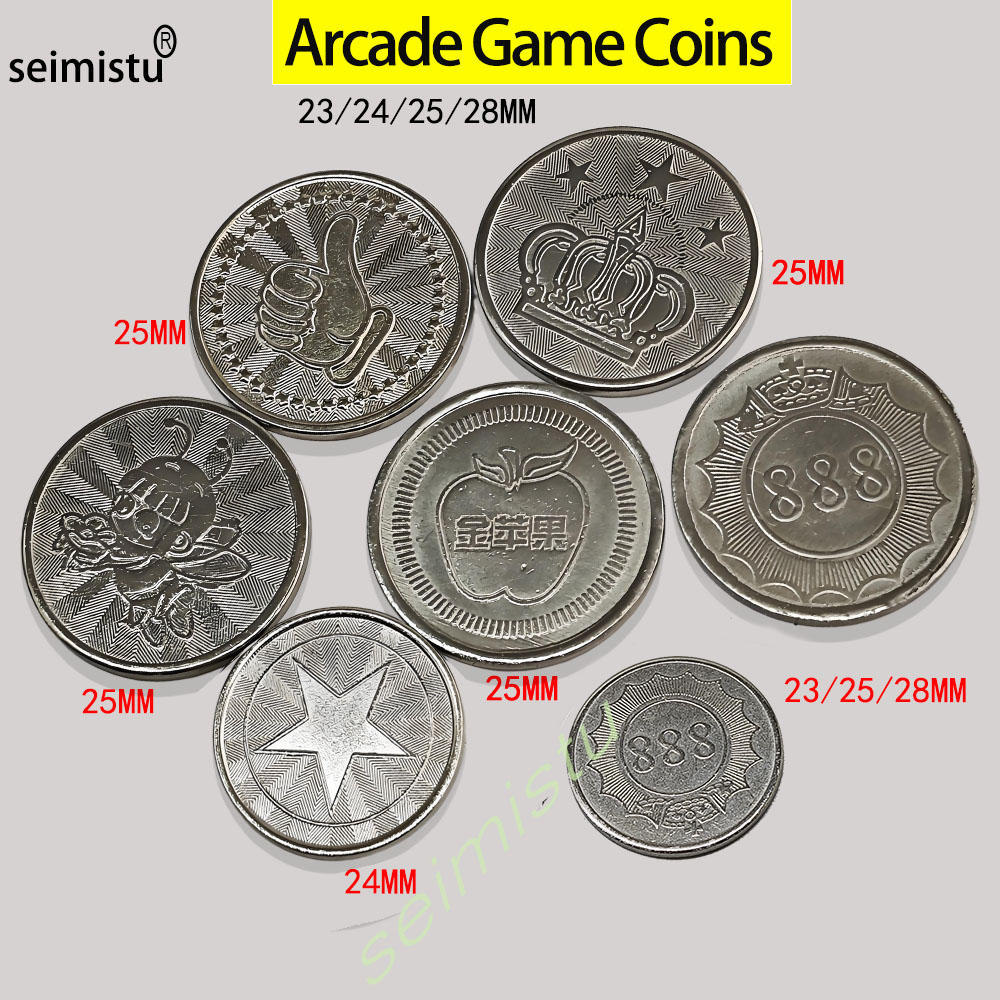 Arcade And Vending - 100 pezzi in acciaio inossidabile 23/24/25mm
