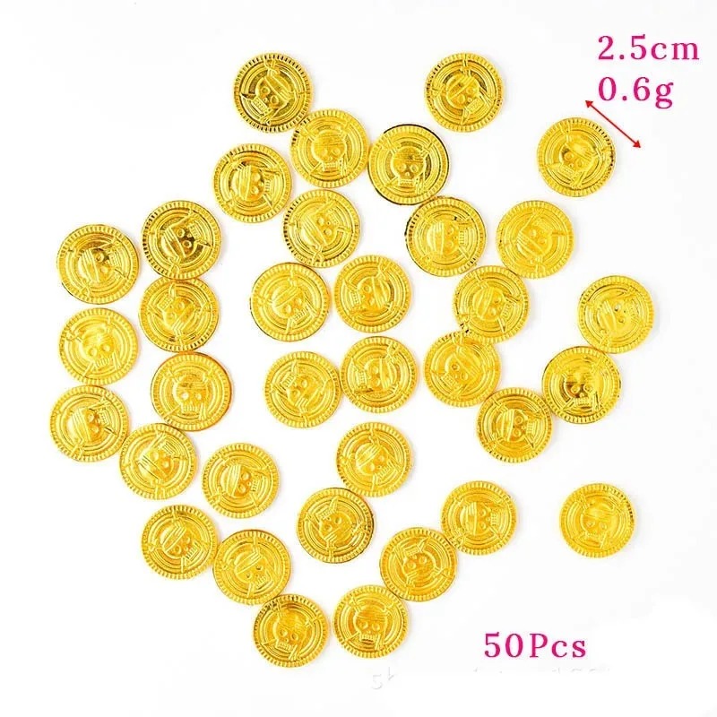 Arcade Game Coin - 50 pezzi di monete d'oro pirata
