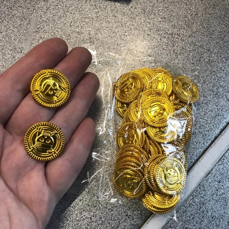 50 pezzi di monete d'oro pirat - Arcade Game Coin recensione e prezzo